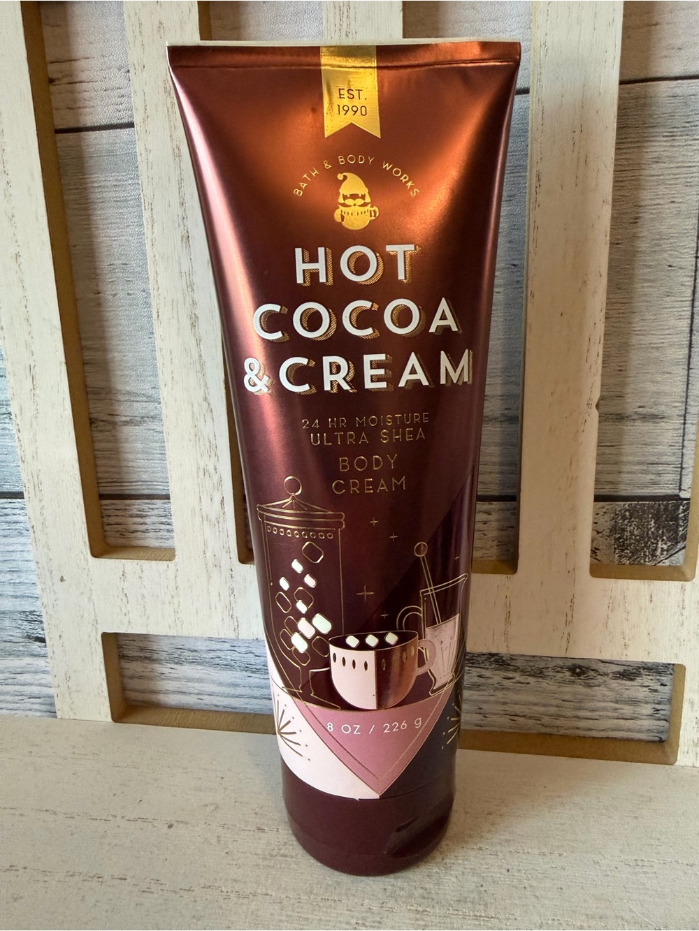 Bath and Body Works 8oz Hot Cocoa & Cream Ultra Shea Body Cream Discontinued